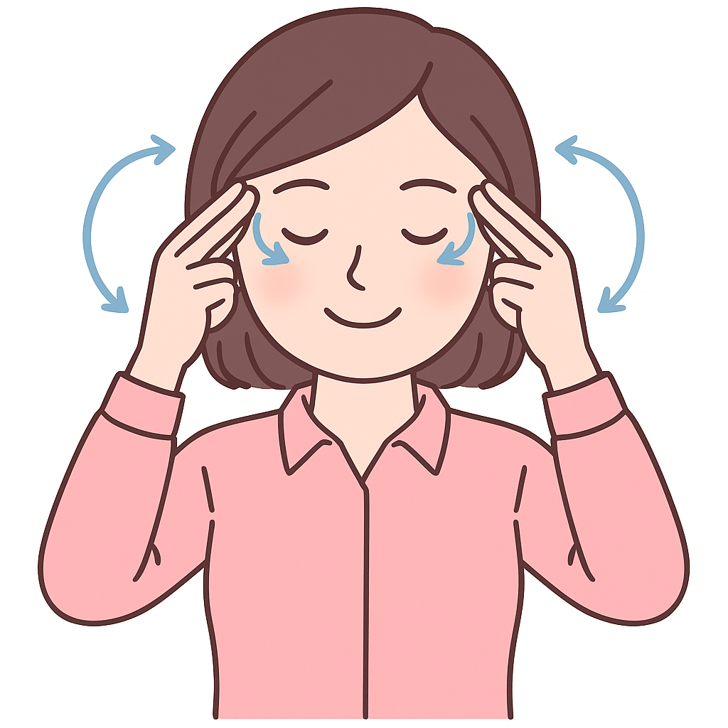 ท่าบริหารปุ่มขมับ